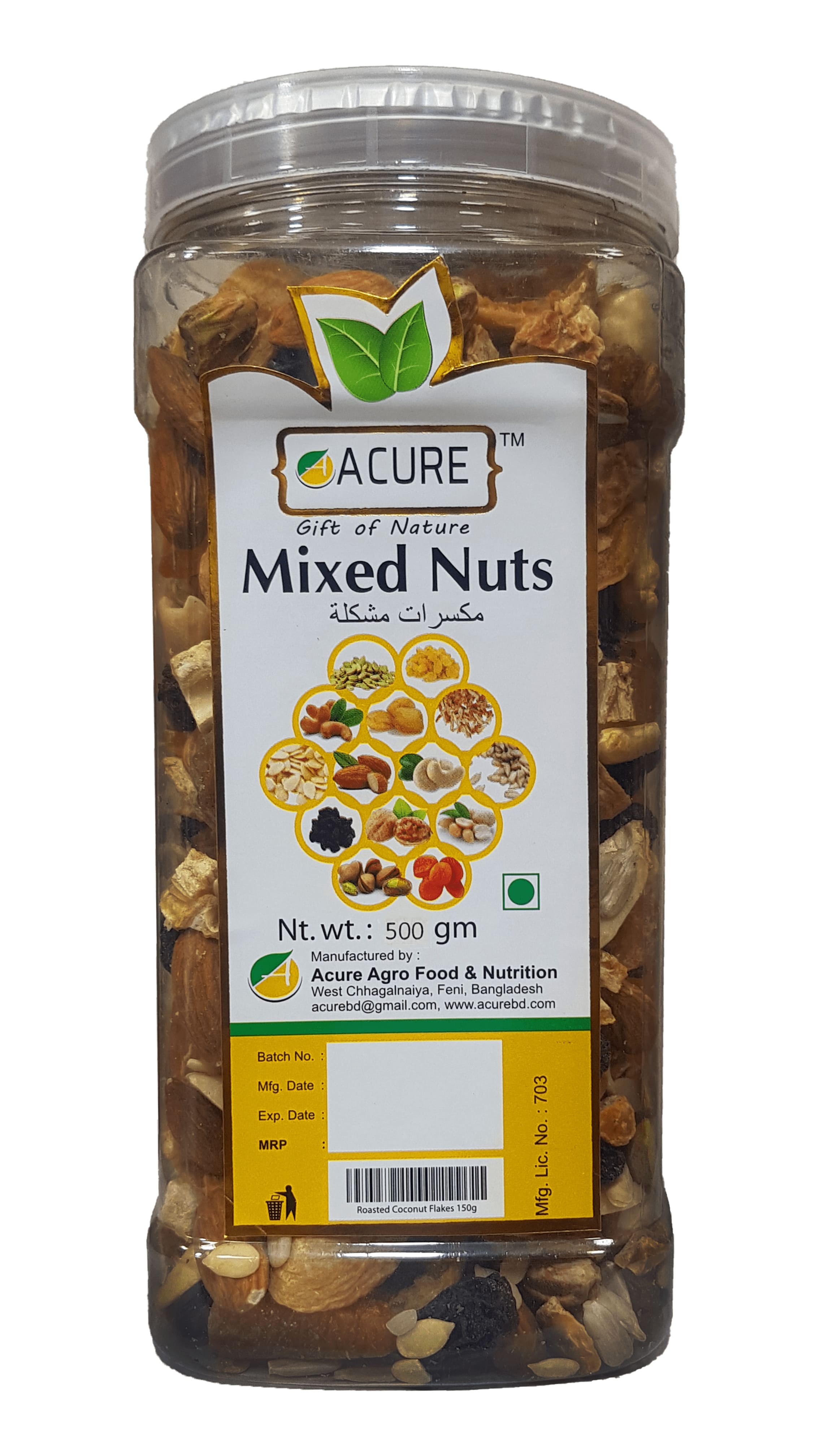 Acure Mixed Nuts - 500gm